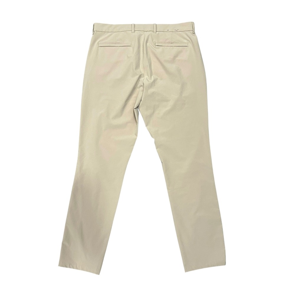 Mizzen+Main Helmsman Slim Fit Chinos Khaki Mens 34W 32L Performance Stretch - Picture 2 of 7